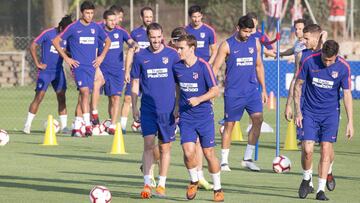 Griezmann entrenando.