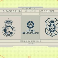 Resumen y goles del Racing vs Tenerife de LaLiga SmartBank