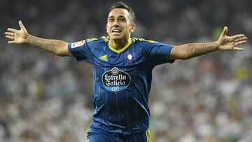 Orellana celebra un gol.