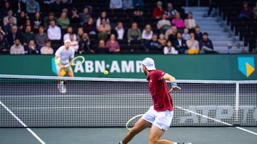 Alejandro Davidovich, contra Struff, en Róterdam.