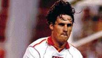 El delantero sevillista valiente.