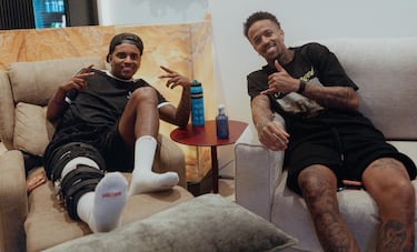 La recuperación de Rodrygo: sesiones dobles, un ukelele y “sufrimiento puro”