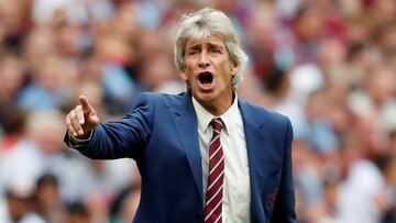 Manuel Pellegrini, en su etapa en el West Ham. 