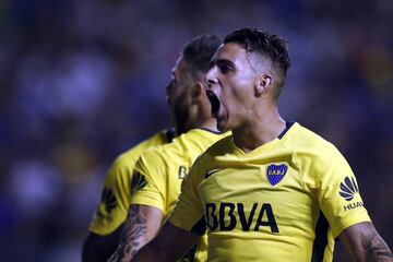 Buenos Aires, 25 Febrero 2018 Argentina
SUPERLIGA
Boca Juniors vs San Martin de San Juan, por la fecha 17 ta del torneo, en La Bombonera.
Festejo de Gol Nahitan Nandez de Boca Juniors
Foto Ortiz Gustavo