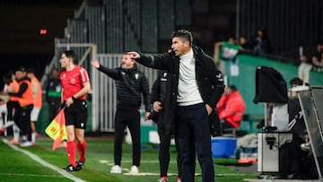 Funes, durante el partido.