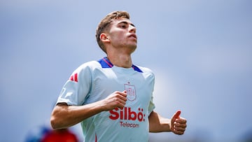 Fermín López, con la Selección.