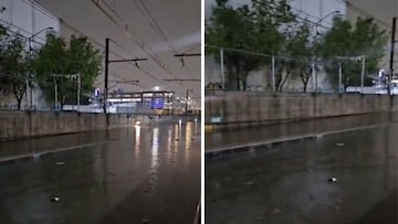 Fuertes tormentas en CDMX inundan las vías de la Línea A del Metro capitalino: suspenden servicio.