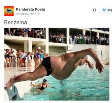 Los mejores memes del tropezón de Benzema