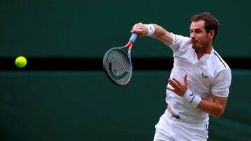 Andy Murray durante el torneo de Wimbledon 2019