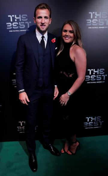 Harry Kane y Katie Goodland.