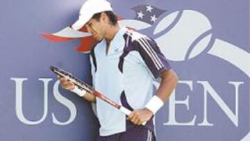 <b>DECEPCIONADO. </b>Verdasco desilusionado por su juego ante Nieminen.