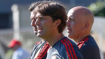 Julen Guerrero entrenando a la Selección española Sub-15.