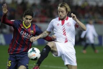 Bartra y Rakitic.