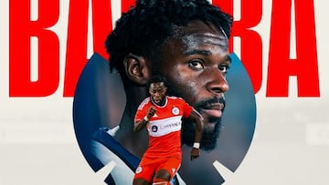 Anuncio del fichaje del futbolista costamarfileño Jonathan Bamba por el Chicago Fire estadounidense.