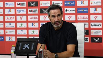 Vicente Moreno: ¡°Necesitamos ganar de tres aunque ir a Sevilla y sumar tambi¨¦n ser¨ªa bueno¡±