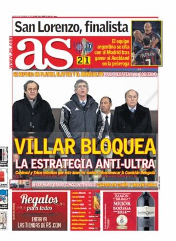 Las portadas de AS de diciembre