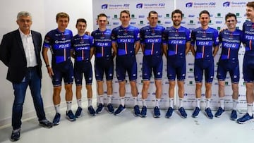 Presentación del equipo Groupama FDJ para la temporada 2023.