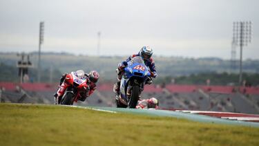 42 Rins Alex (spa), Team Suzuki Ecstar, Suzuki GSX-RR, action during the 2021 Red Bull Grand Prix of The Americas, Grand Prix15th round of the 2021 FIM MotoGP World Championship, from October 1 to 3, 2021 on the Circuit Of The Americas, in Austin, USA - P