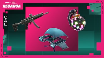 fortnite recarga el juego del calamar armas objetos