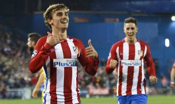 Antoine Griezmann celebra un gol.