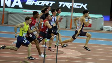 Abel Alejandro Jordan lidera la final de los 60 metros.