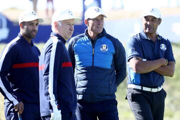 James Blake, John McEnroe y Guy Forget.