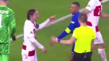 Mbappé simuló un penal y Modric reaccionó como pocas veces: se hizo viral en minutos