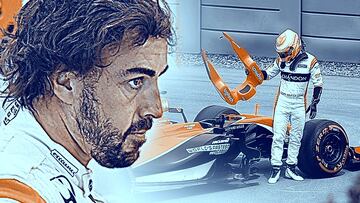 Los 56 abandonos de Fernando Alonso en este gráfico