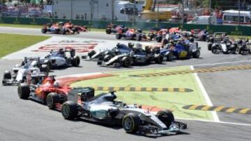 Lewis Hamilton a la cabeza.