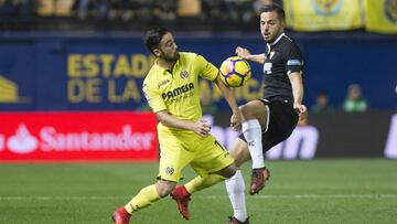 Jaume Costa y Sarabia, durante el Villarreal-Sevilla de la primera vuelta.