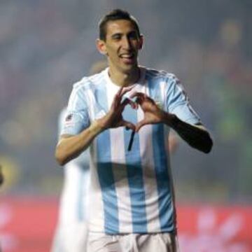 Di Mar&iacute;a marc&oacute; dos tantos ante Paraguay. 