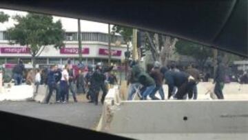 Los aficionados del Nápoles provocan incidentes en Marsella