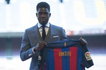 El central francés Samuel Umtiti forma parte de la plantilla del Barcelona para la temporada 2016-2017.