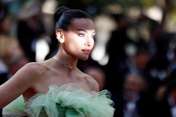 Paola Turani durante la alfombra roja del Festival de Cannes 2023.