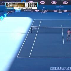 Fue tan bestial que Dimitrov aplaudió: Nadal, en estado puro