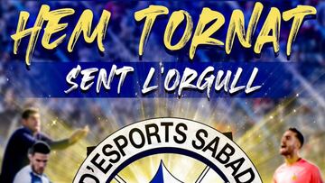 “Hemos vuelto. Siente el orgullo”, el lema de la campaña de socios del Sabadell