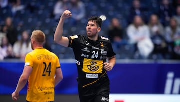 Daniel Dujshebaev destacó ante Suecia.