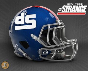 Cascos de NFL con la inspiración de Marvel y Stan Lee