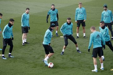 El entrenamiento del Madrid antes de volver a la Copa