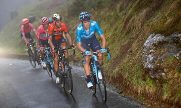 Mikel Landa y Nibali.