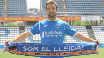 Jorge F&eacute;ix, jugador del Lleida. 