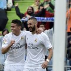 James, el rey de las asistencias del mediocampo del Madrid