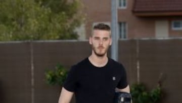 De Gea se unió a la Selección con una sonrisa, pero no habló