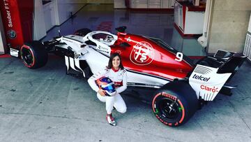 Tatiana Calderón debutó con el Alfa Romeo Sauber de F1