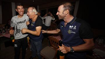 M&iacute;nguez y Valverde celebran el Mundial. 