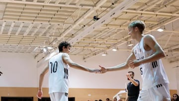 Omer Kutluay y Gunars Grinvalds, del Real Madrid.