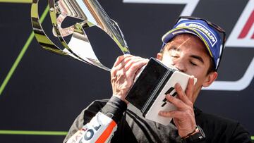 Marc Márquez terminó segundo en Montmeló.