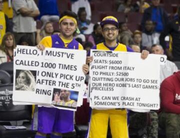 Aficionados de Los Ángeles Lakers.