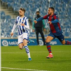 Aprobados y suspensos del Levante: Cárdenas y el desacierto evitan la goleada