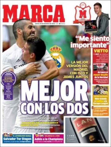 Portadas de la prensa mundial